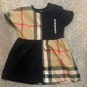 N2 ELENA CHECK SS DRESS WCOLOR BLOCK C  
 Burberry BLACK 18 MONTHS